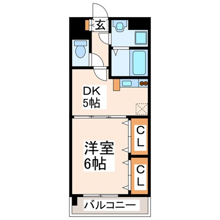 下南部 徒歩4分 2階の物件間取画像